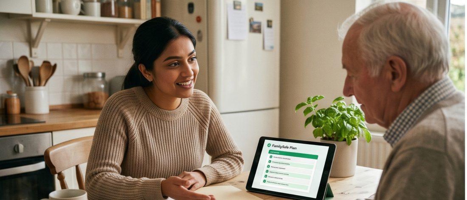 A professional adviser working with a client